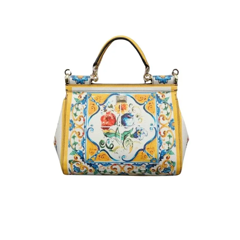 Dolce & Gabbana Sicily Handbag Yellow / Dolce & Gabbana Sicily Handbag Yellow /