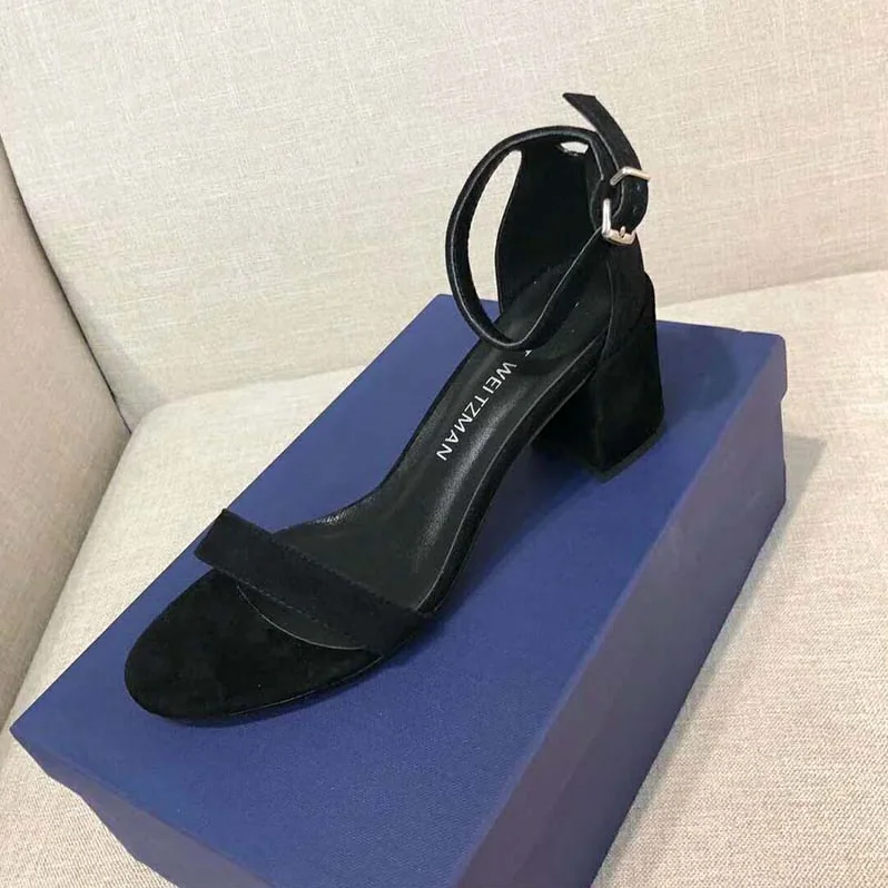 Stuart Weitzman The Simple Sandal 65mm Heel Height for Women in Black