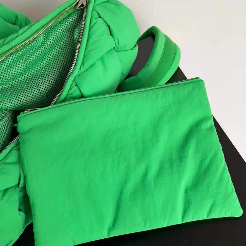 Bottega Veneta Padded Tech Cassette Backpack for Men in Green
