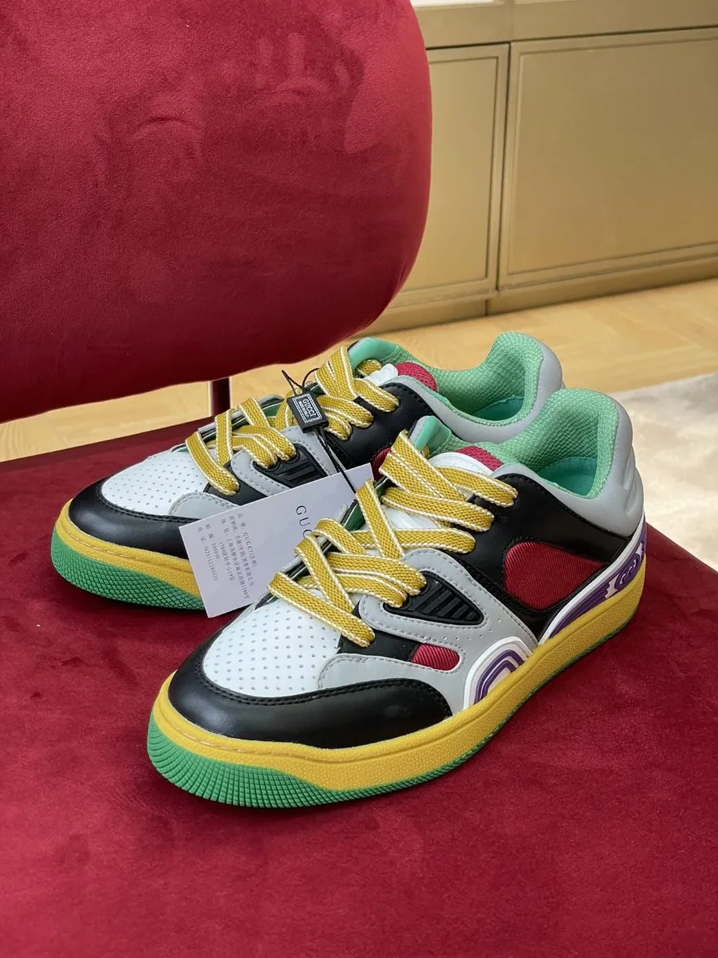 Gucci Sneaker Gucci Basket Donna Black Demetra for Women