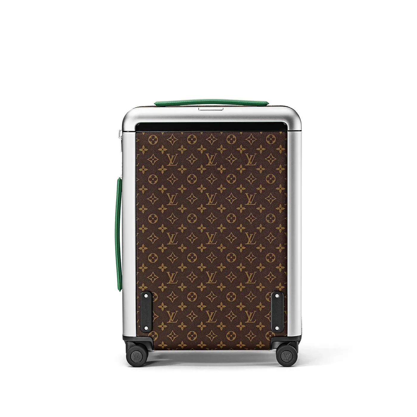 Louis Vuitton Horizon 55 Suitcase in Brown/ Green Silver Hardware Louis Vuitton Horizon 55 Suitcase in Brown/ Green Silver Hardware