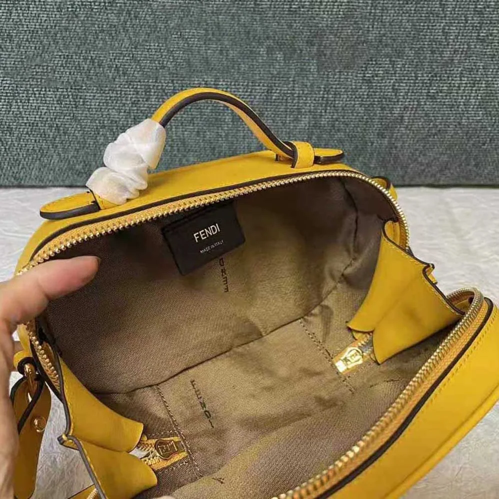 Fendi Mini Camera Case Yellow Leather and Suede Mini for Women in Bag Fendi Mini Camera Case Yellow Leather and Suede Mini for Women in Bag