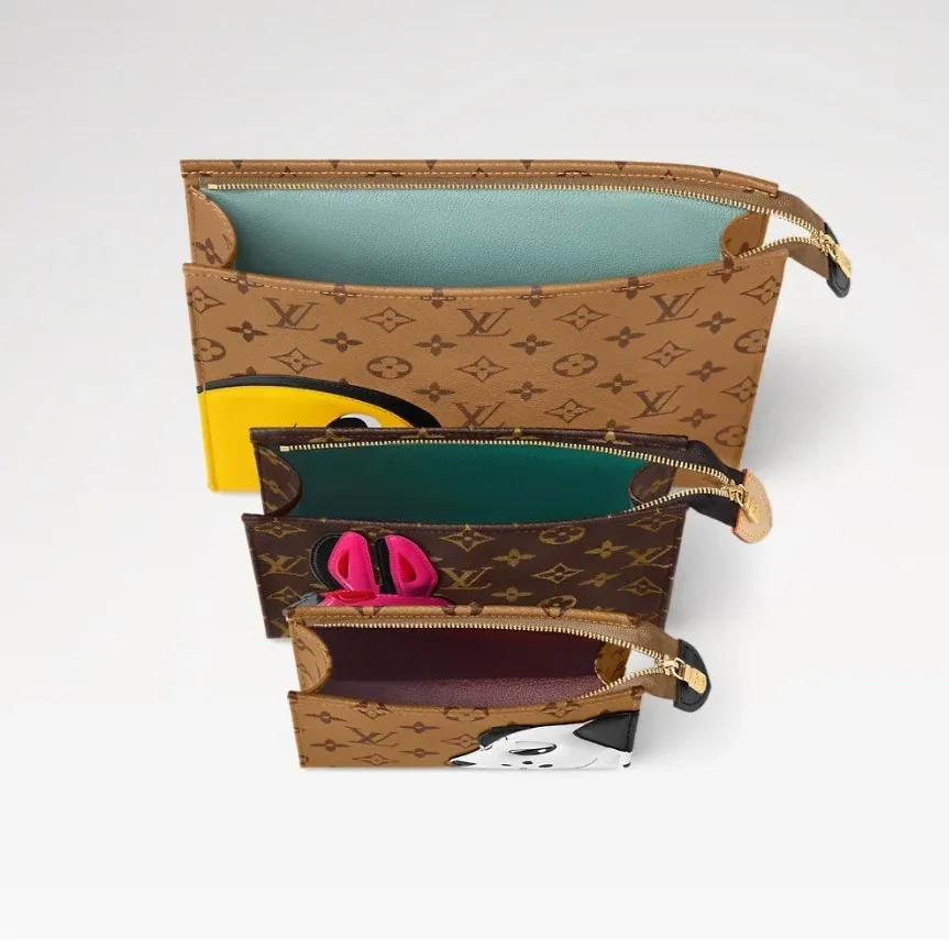 Louis Vuitton Trio Toilet Pouch Brown / Louis Vuitton Trio Toilet Pouch Brown /