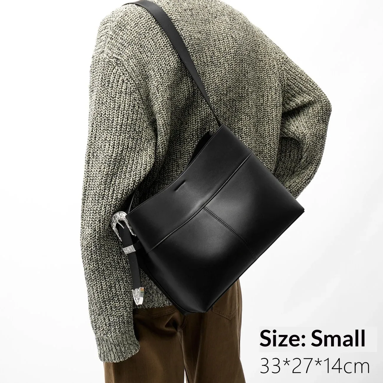 Large Silver Bag For A Niche Designer Piece for Men's