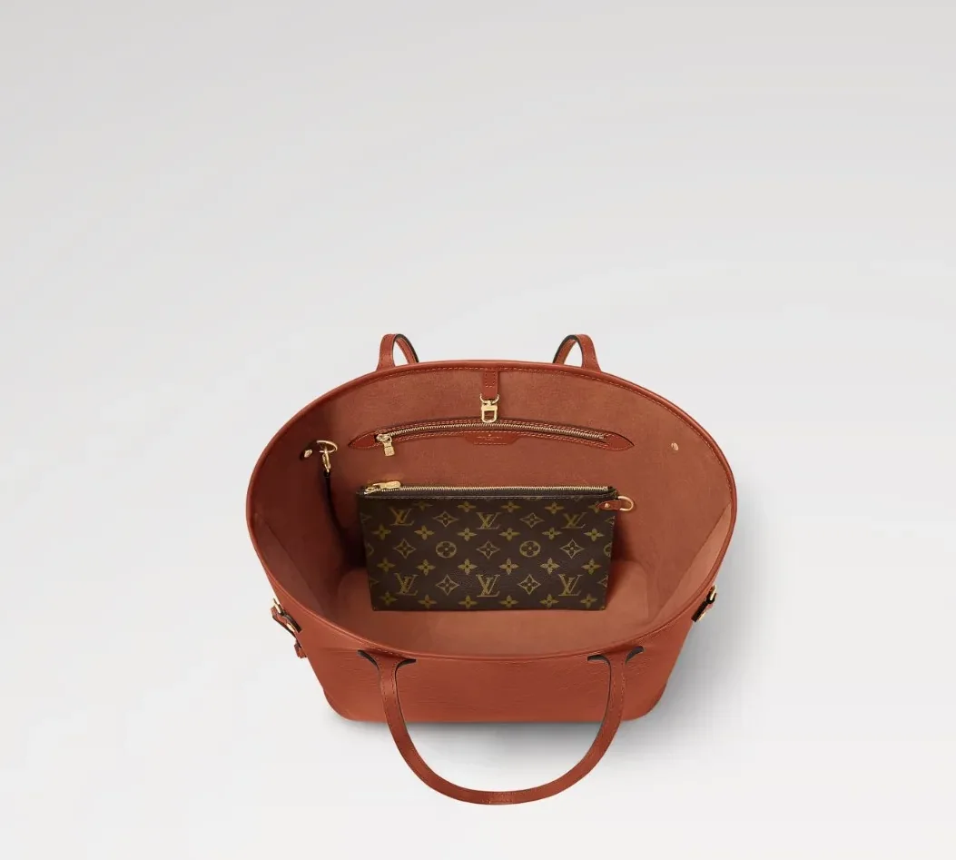 Louis Vuitton Neverfull MM Tote Bag in Kenyan Fauve Gold Hardware
