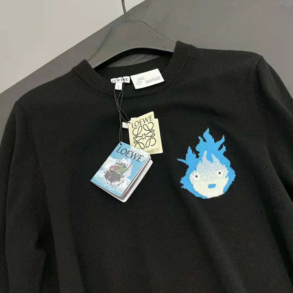 Loewe Calcifer Sweater in Wool for Women in Black