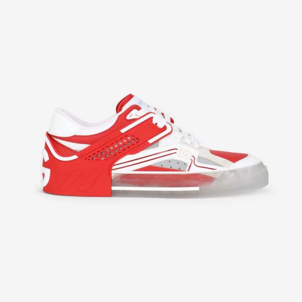 Dolce Gabbana D&G Calfskin Custom 2.Zero Sneakers for Men in Red Dolce Gabbana D&G Calfskin Custom 2.Zero Sneakers for Men in Red