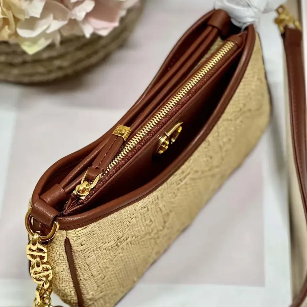 Dior CD 30 Montaigne Hobo Avenue Mini Bag Natural Cannage Raffia for Women Dior CD 30 Montaigne Hobo Avenue Mini Bag Natural Cannage Raffia for Women
