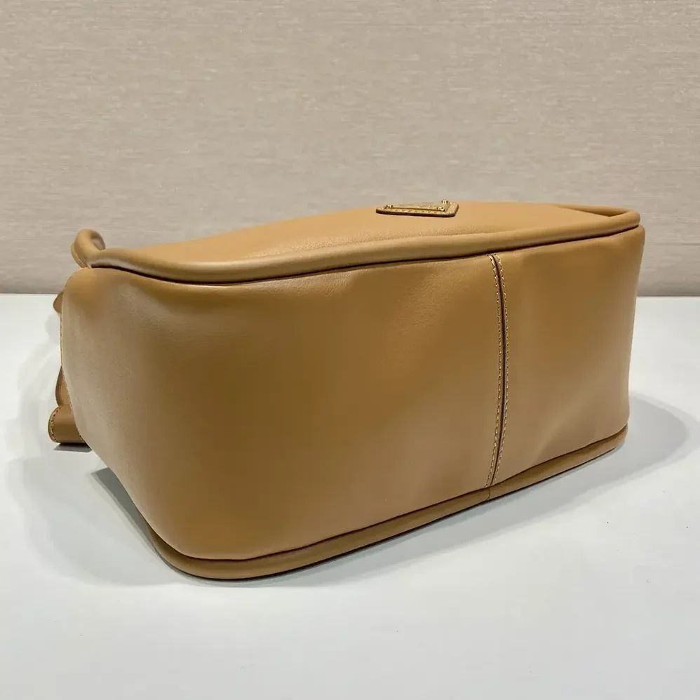 Prada Leather Handbag for Women in Brown