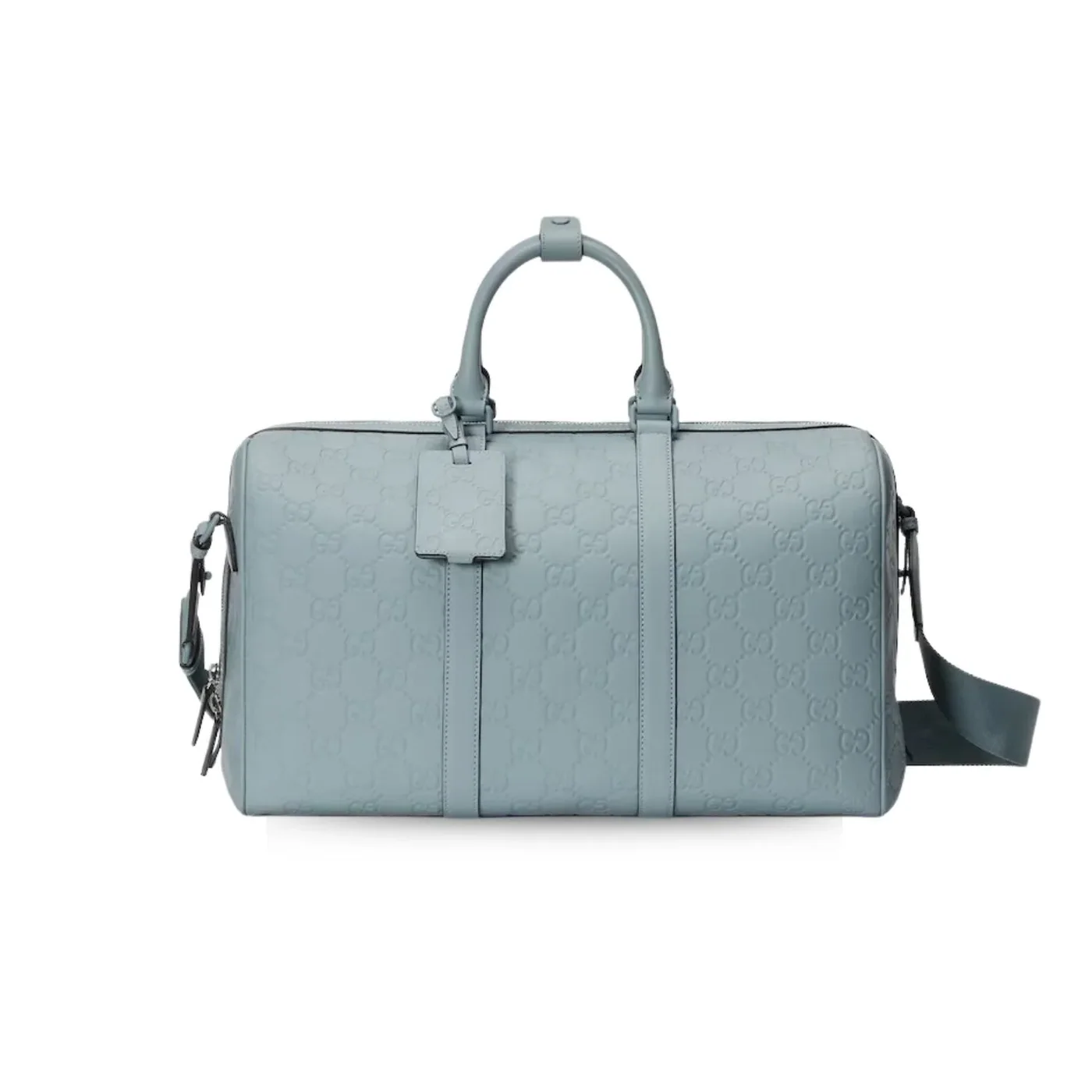 Gucci Rubber-Effect Medium Duffle Bag Light Blue / Gucci Rubber-Effect Medium Duffle Bag Light Blue /