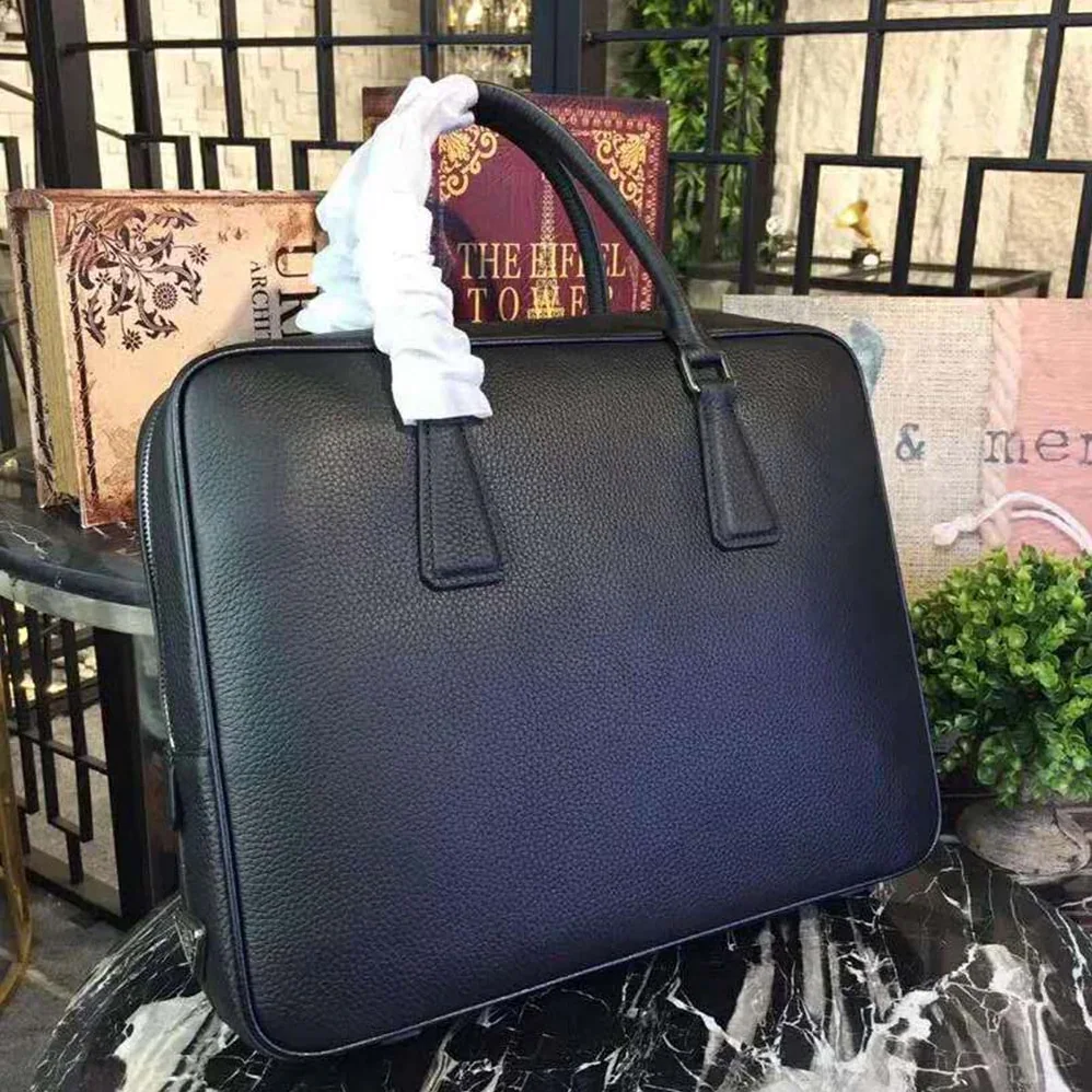 Prada Saffiano Leather Briefcase Bag for Men in Black Prada Saffiano Leather Briefcase Bag for Men in Black