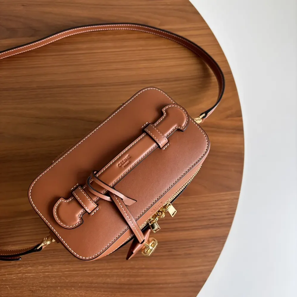Celine Vanity in Natural Calfskin for Unisex in Brown Celine Vanity in Natural Calfskin for Unisex in Brown