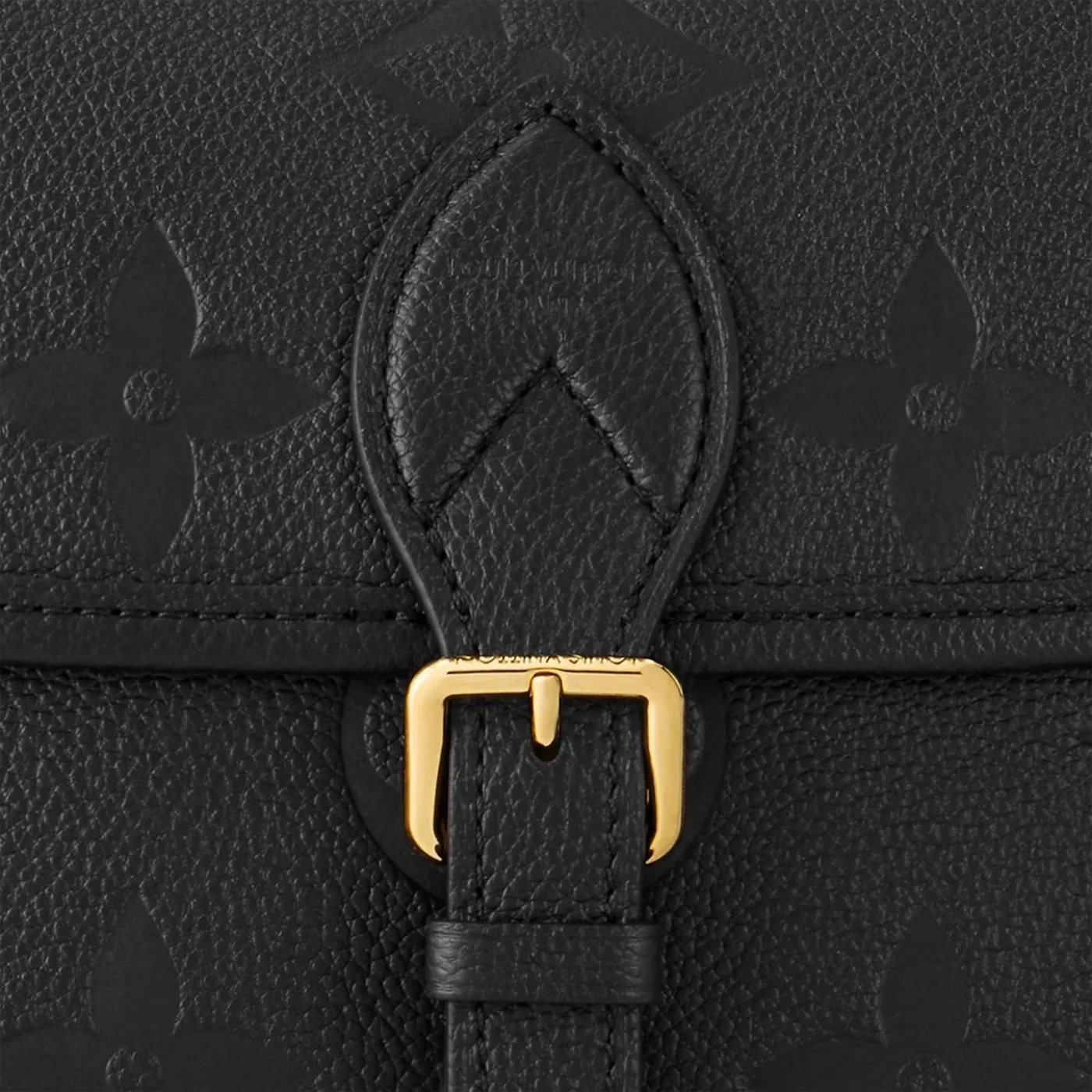 Louis Vuitton Diane Satchel Crossbody Bag in Black Gold Hardware Louis Vuitton Diane Satchel Crossbody Bag in Black Gold Hardware