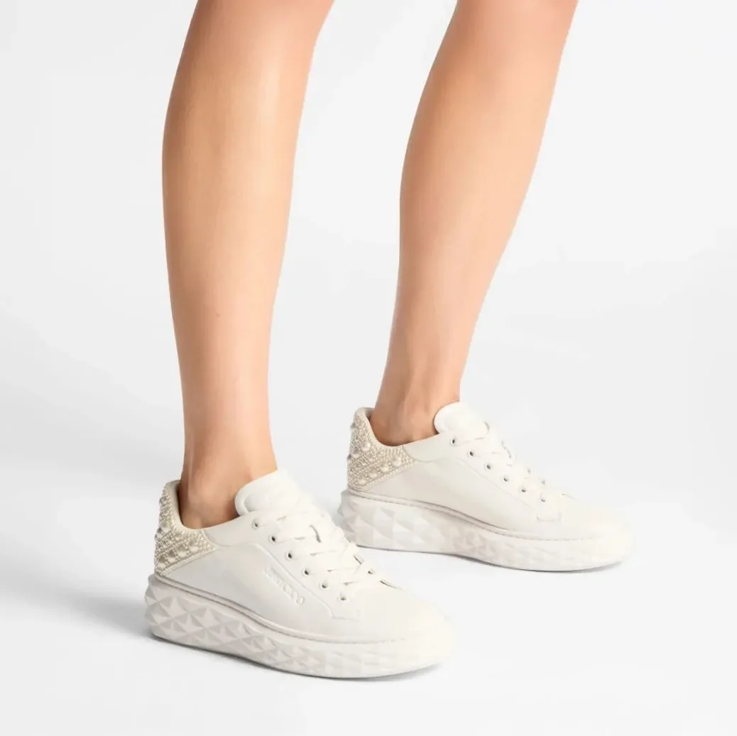 Jimmy Choo Diamond Maxi F II Trainers Latte DIAMONDMAXIFIINVK Jimmy Choo Diamond Maxi F II Trainers Latte DIAMONDMAXIFIINVK