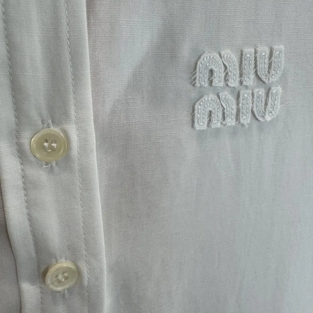 Miu Miu Slubbed Poplin Dress for Women Miu Miu Slubbed Poplin Dress for Women