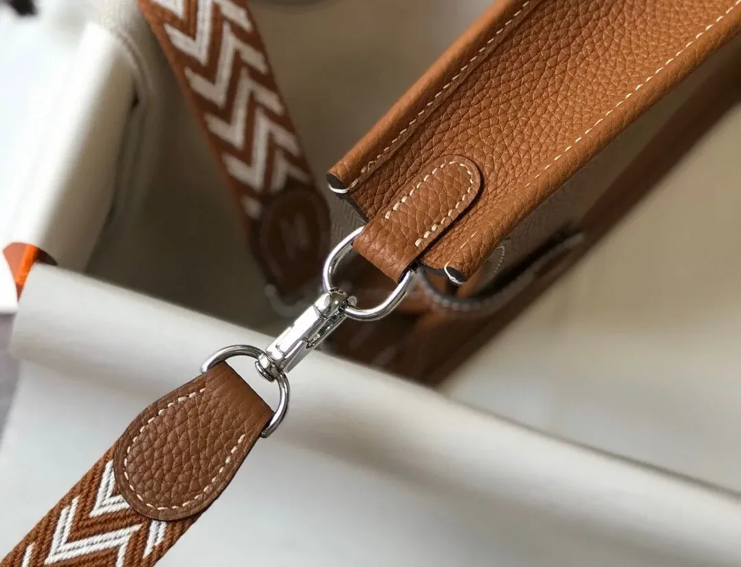 Hermes Evelyne 16 Amazone Shoulder Bag in Brown Palladium Hardware
