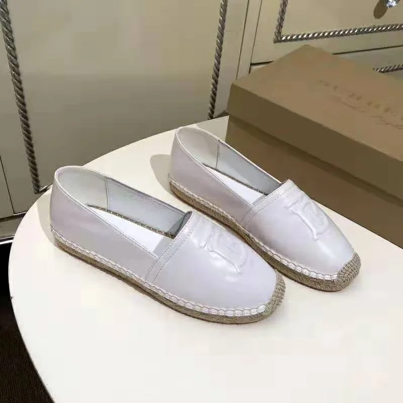 Burberry Shoes Monogram Motif Lambskin Espadrilles for Women in White Burberry Shoes Monogram Motif Lambskin Espadrilles for Women in White