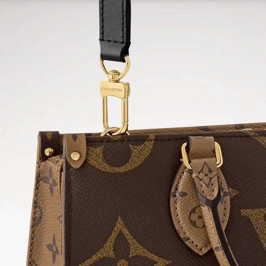 Louis Vuitton OnTheGo East West Chain Tote Bag in Monogram Reverse Gold Hardware