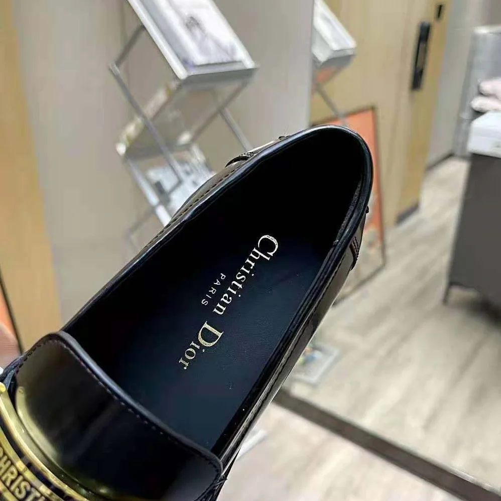 Dior Code Loafer Black Brushed Calfskin for Women Dior Code Loafer Black Brushed Calfskin for Women