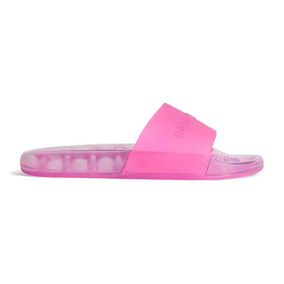 Balenciaga Pool Transparent Slide Sandal in Pink Rubber for Unisex Balenciaga Pool Transparent Slide Sandal in Pink Rubber for Unisex
