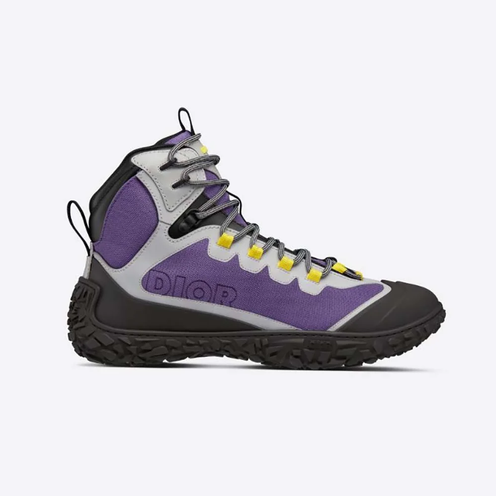 Dior Diorizon Hiking Boot Purple Technical Mesh with Black Rubber for Men Dior Diorizon Hiking Boot Purple Technical Mesh with Black Rubber for Men