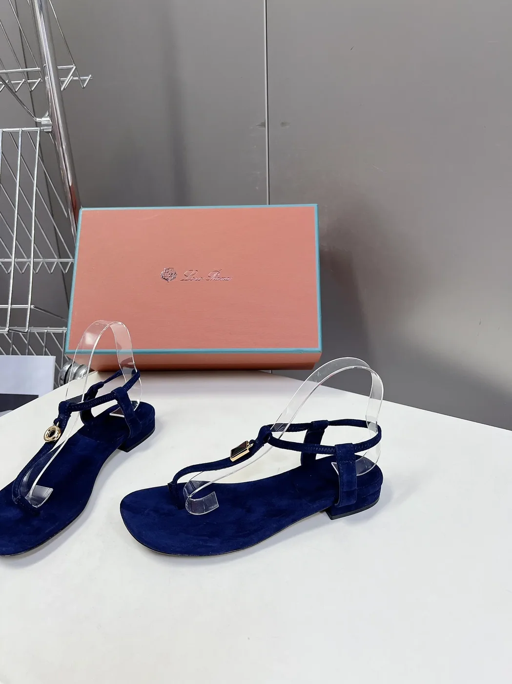Loro Piana Mindil Sandal Navy Blue – FAO1561
