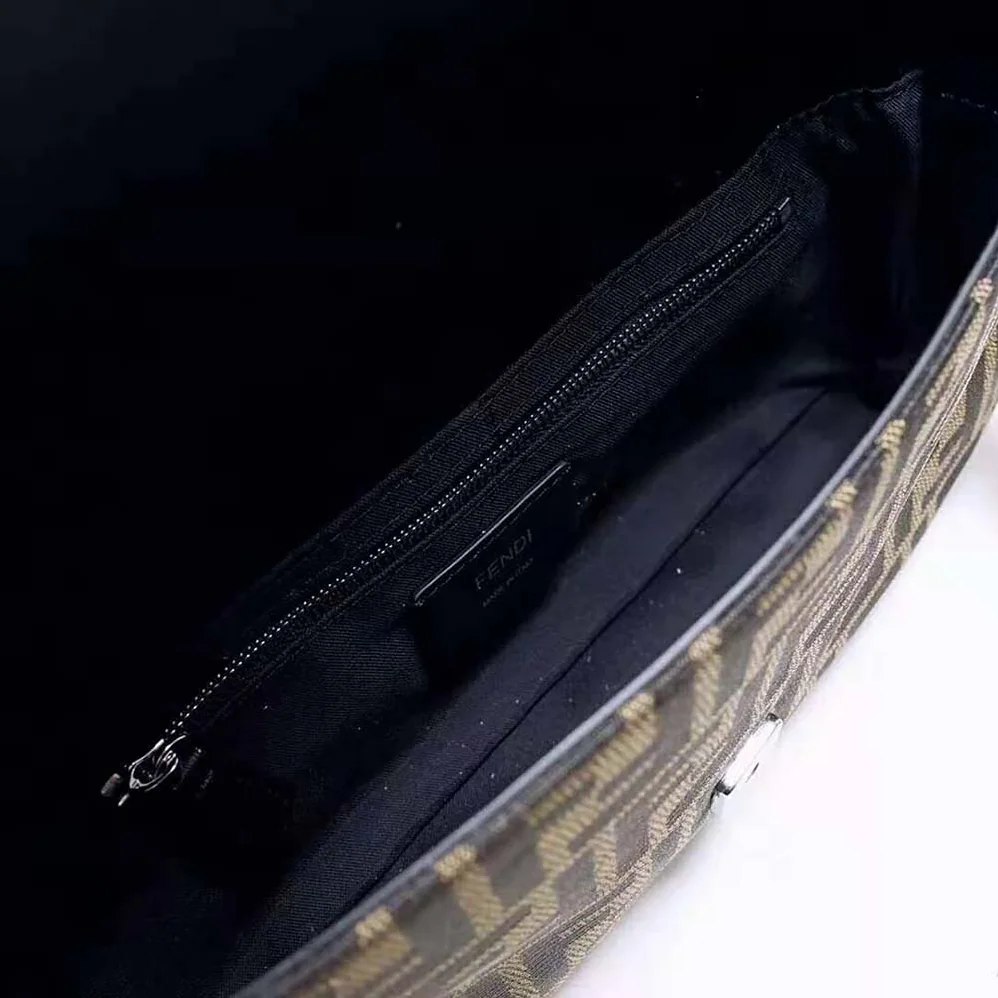 Fendi Baguette Brown Fabric Bag for Women Fendi Baguette Brown Fabric Bag for Women