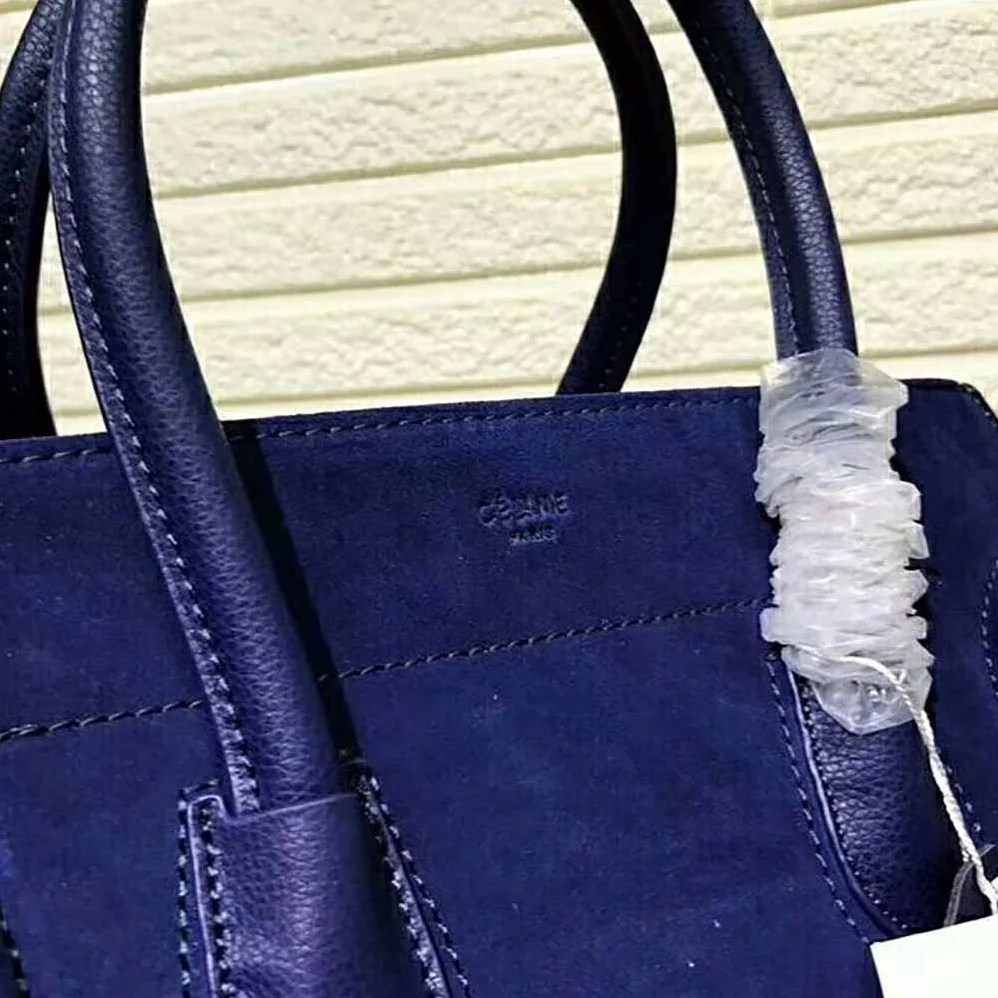 Celine Medium Luggage Phantom Bag in Baby Calfskin Leather in Blue Celine Medium Luggage Phantom Bag in Baby Calfskin Leather in Blue