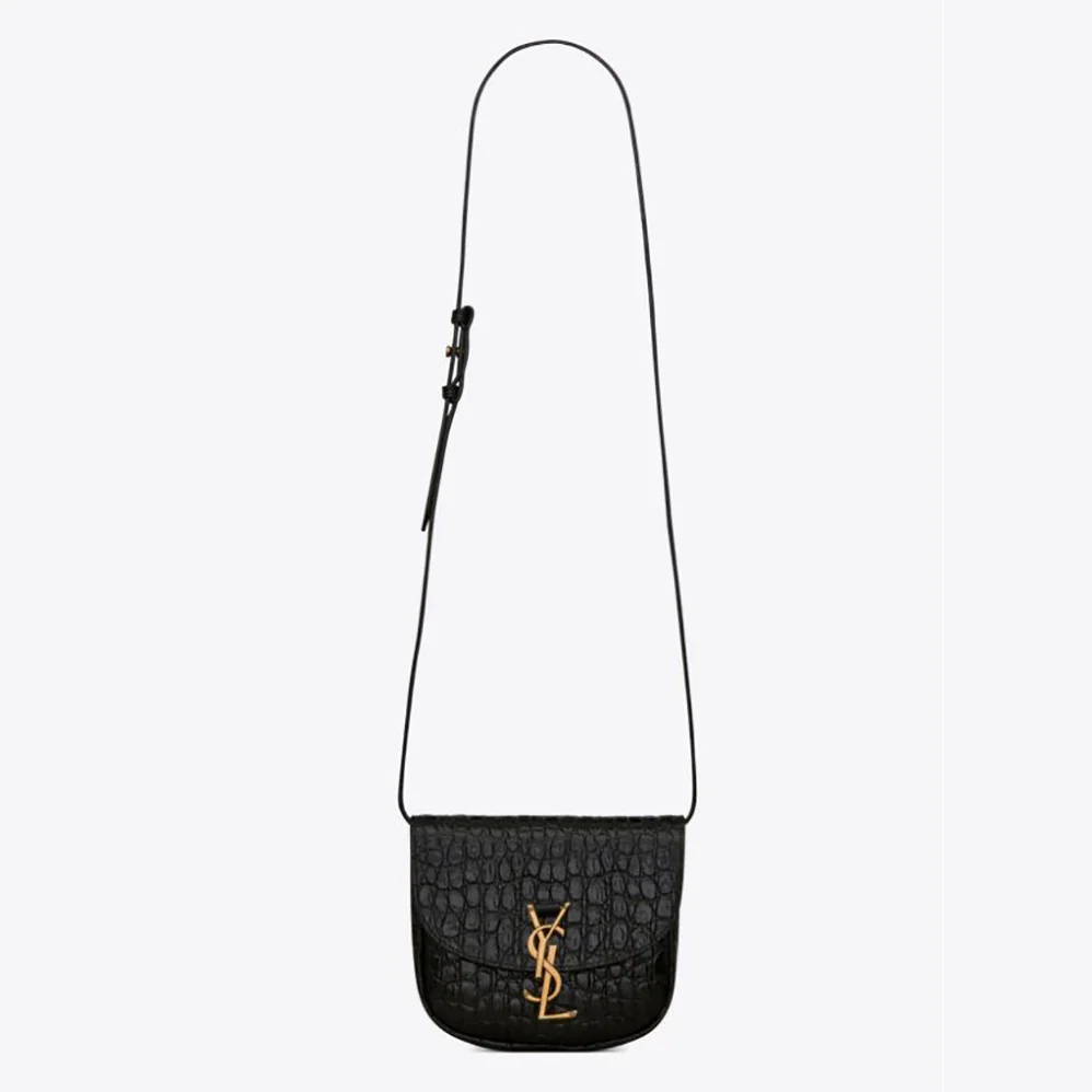 Saint Laurent YSL Kaia Small Satchel in Crocodile for Women in Embossed Leather Saint Laurent YSL Kaia Small Satchel in Crocodile for Women in Embossed Leather