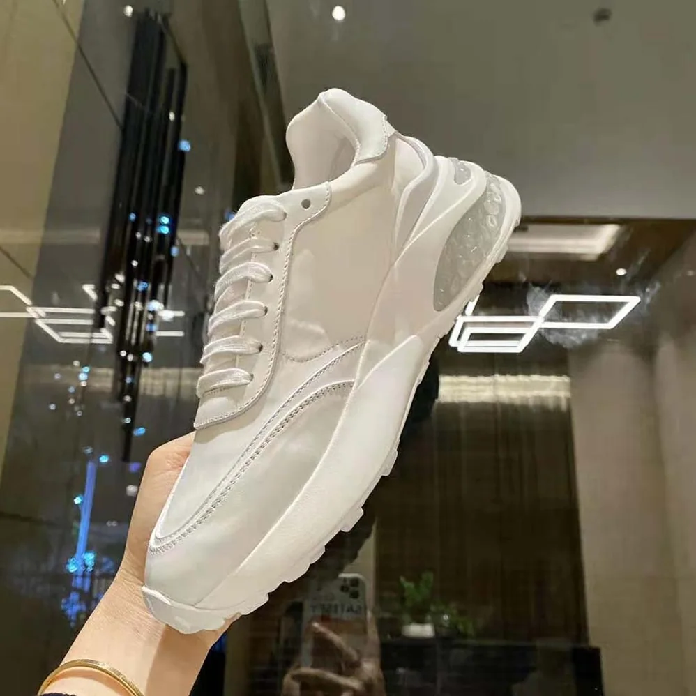 Jimmy Choo Memphis Lace UP/M White Neoprene and Leather Low for Women in Top Trainers Jimmy Choo Memphis Lace UP/M White Neoprene and Leather Low for Women in Top Trainers