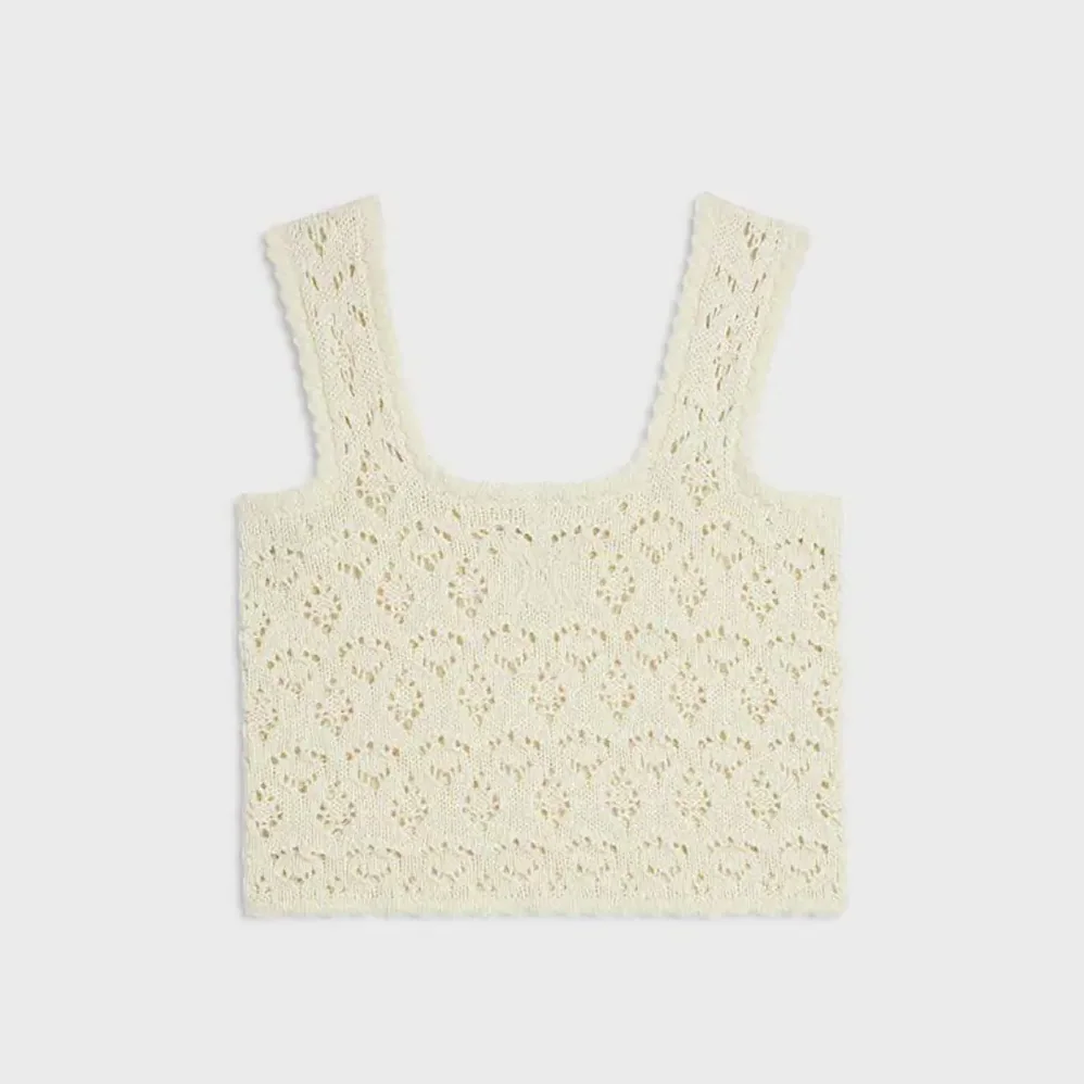Celine Top in Cotton Pointelle for Women