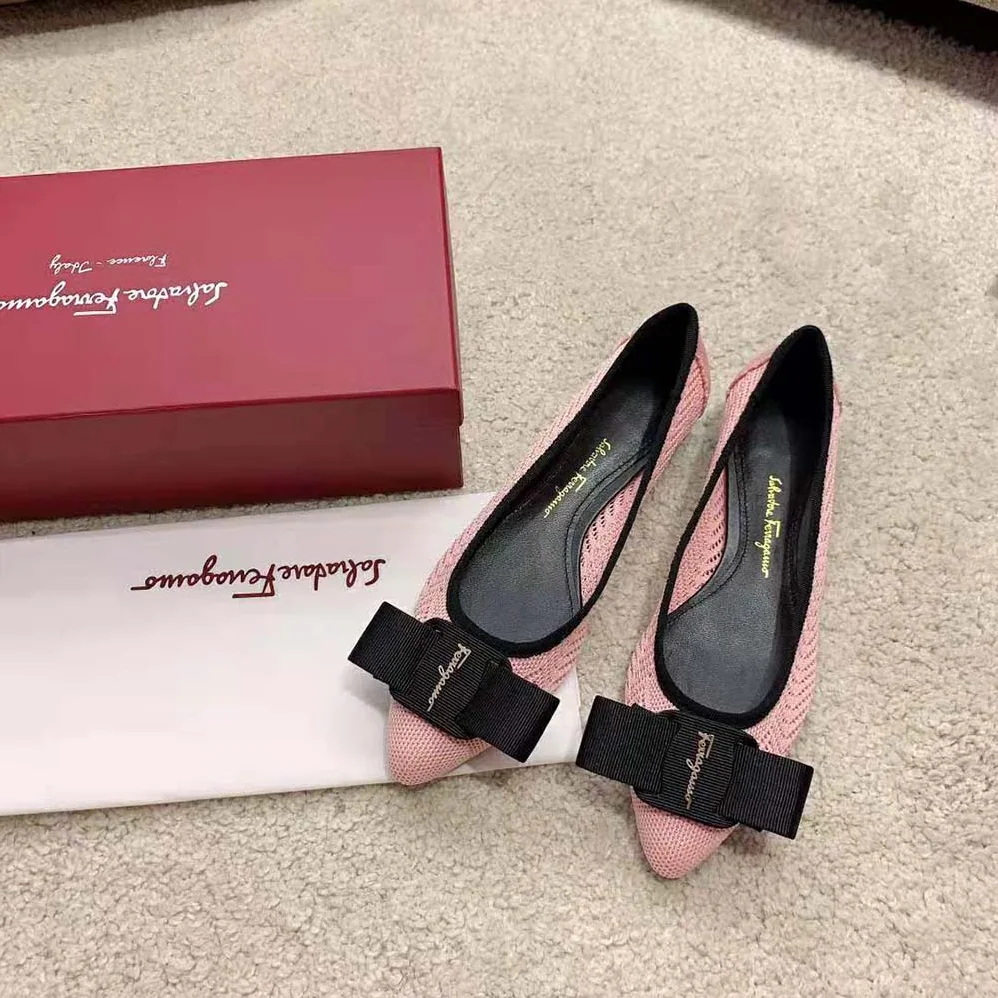 Salvatore Ferragamo Viva Responsible Ballet Flat for Women in Pink Salvatore Ferragamo Viva Responsible Ballet Flat for Women in Pink