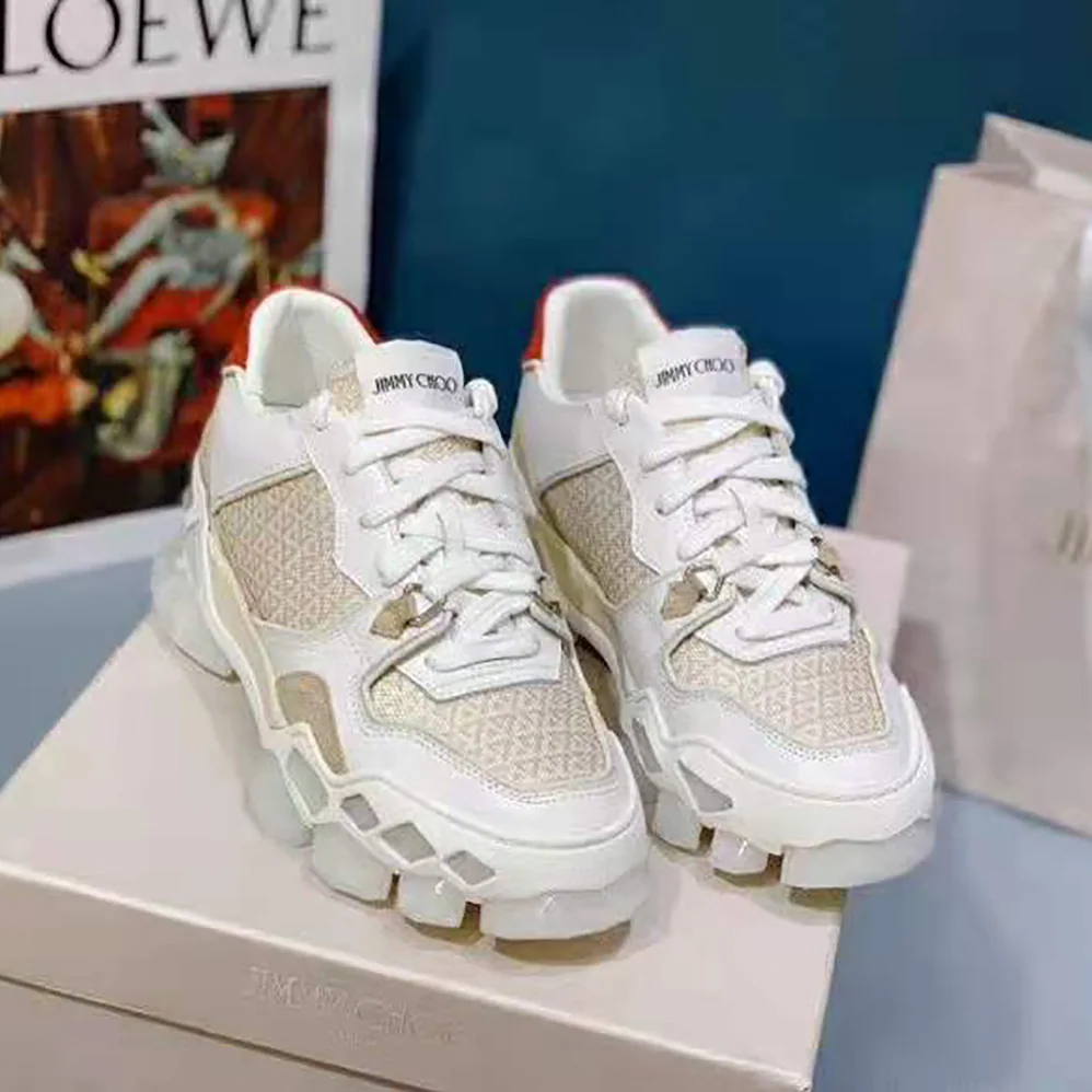 Jimmy Choo Diamond X Trainer/F Low-Top Trainers for Women in White Jimmy Choo Diamond X Trainer/F Low-Top Trainers for Women in White