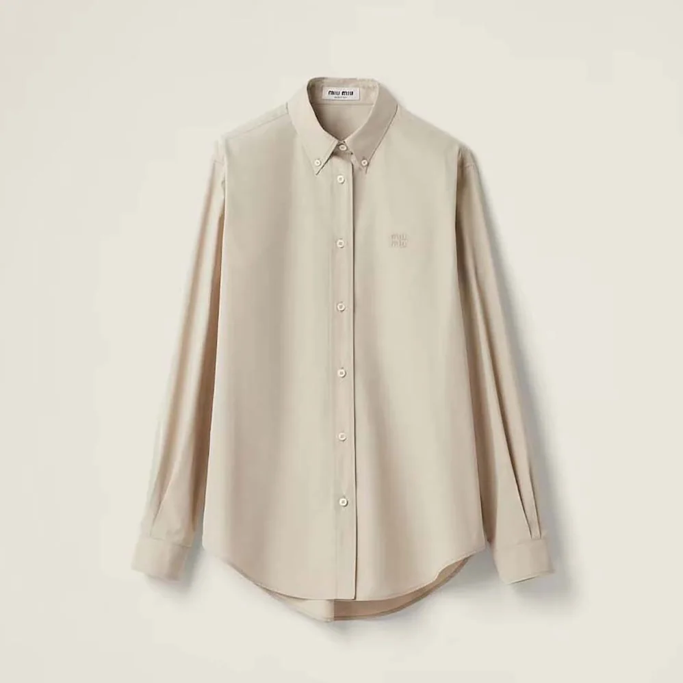 Miu Miu Poplin Shirt-MK1693_10RG_F0A08 for Women