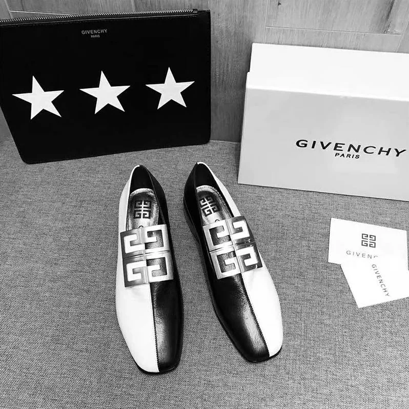 Givenchy Shoes Two-Tone 4G Loafers 30mm Heel for Women