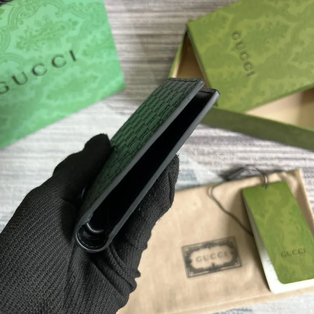 Gucci GG Microguccissima Bi in Fold Wallet Black / Gucci GG Microguccissima Bi in Fold Wallet Black /
