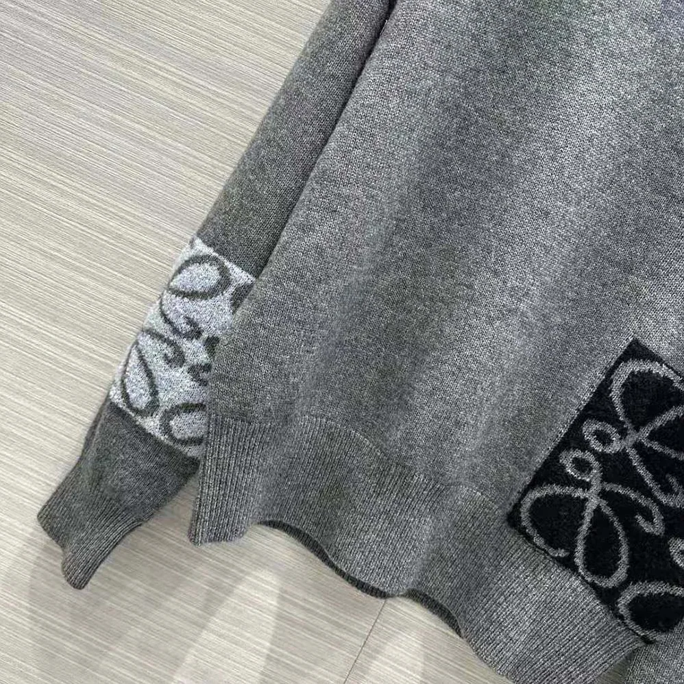 Loewe Sweater in Wool for Men in Gray Loewe Sweater in Wool for Men in Gray