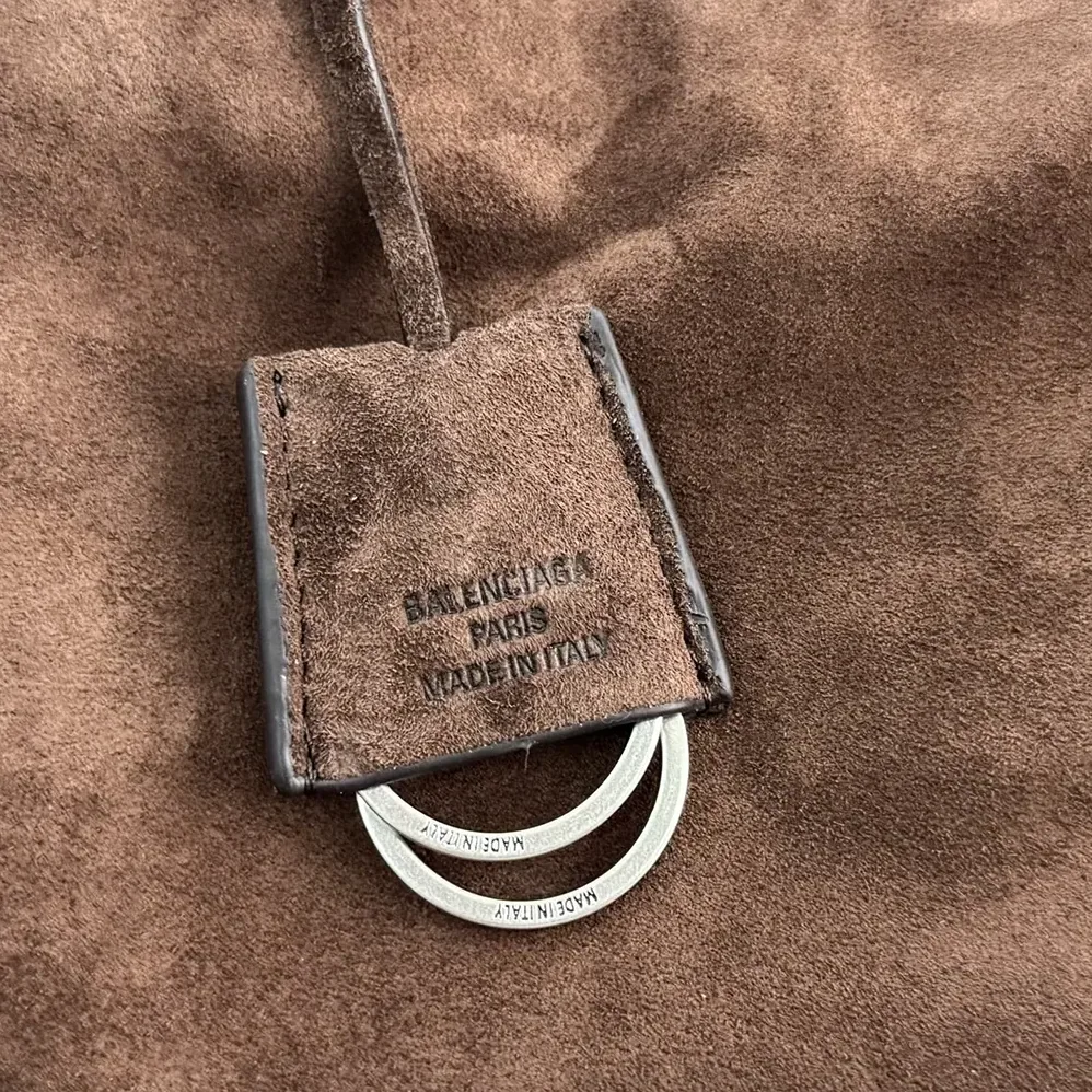 Balenciaga Rodeo Handbag Small In Light Espresso Waxed Suede Calfskin and Smooth Calfskin for Women Balenciaga Rodeo Handbag Small In Light Espresso Waxed Suede Calfskin and Smooth Calfskin for Women