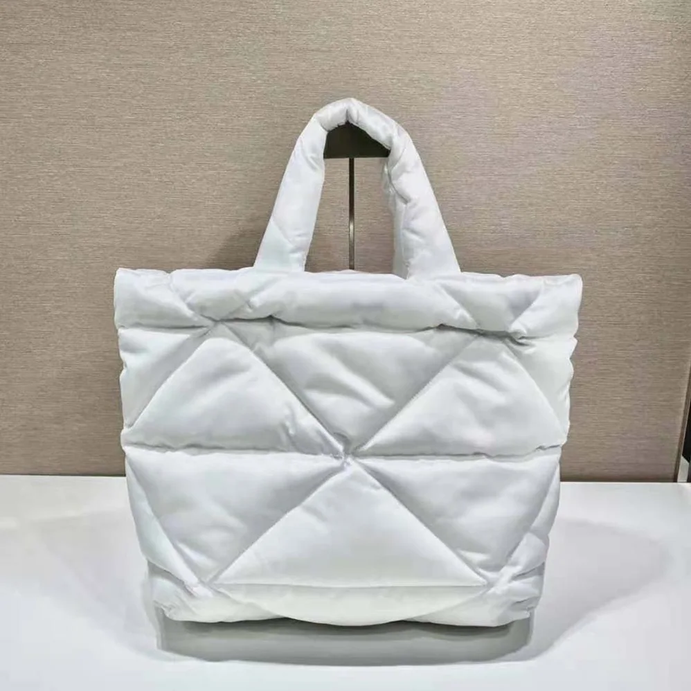 Prada Padded Re-Nylon Tote Bag for Women in White