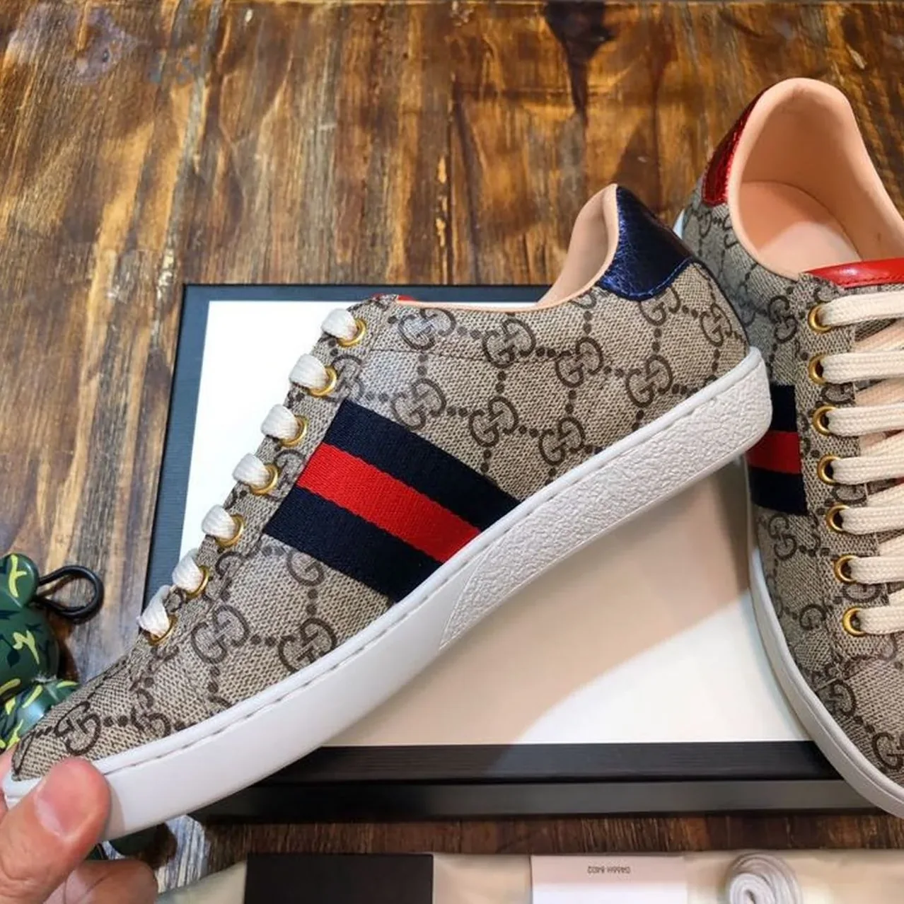 Gucci Ace GG Supreme Sneaker Brown for Women