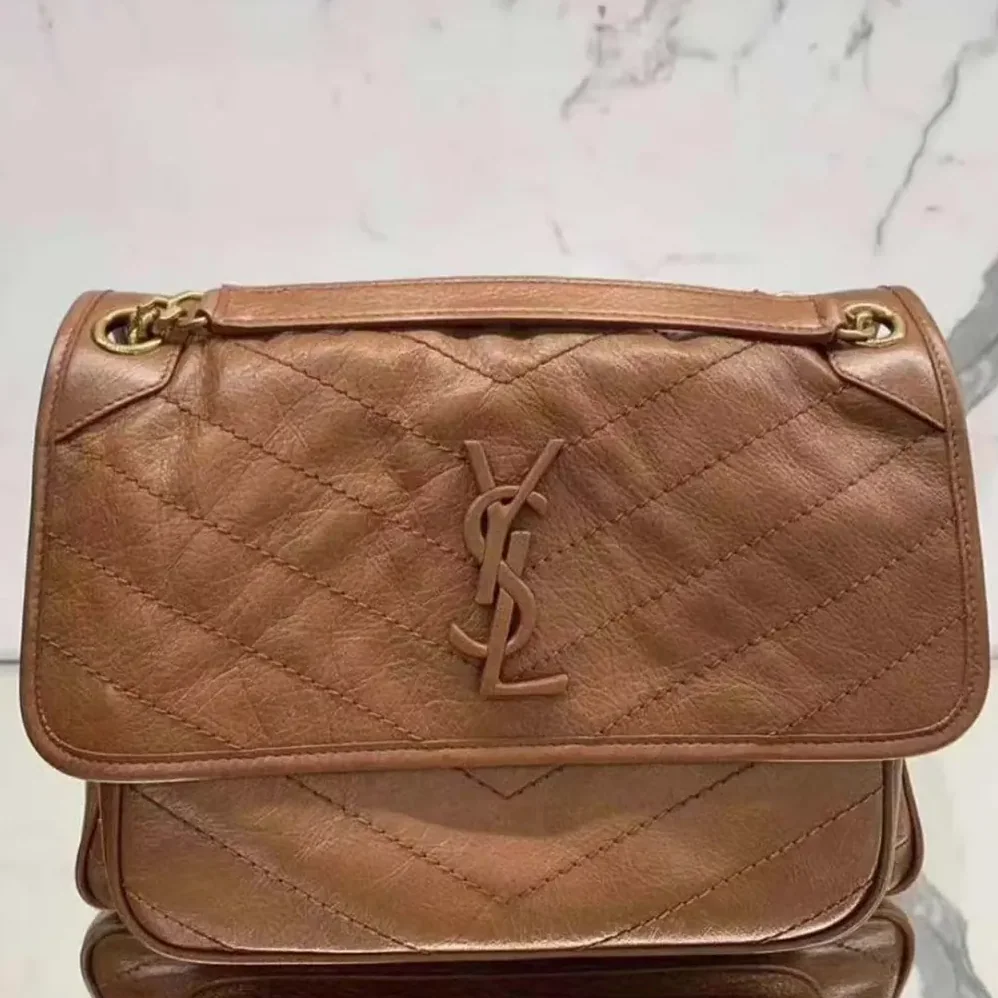 Saint Laurent YSL Niki Medium in Vintage Leather for Women Saint Laurent YSL Niki Medium in Vintage Leather for Women