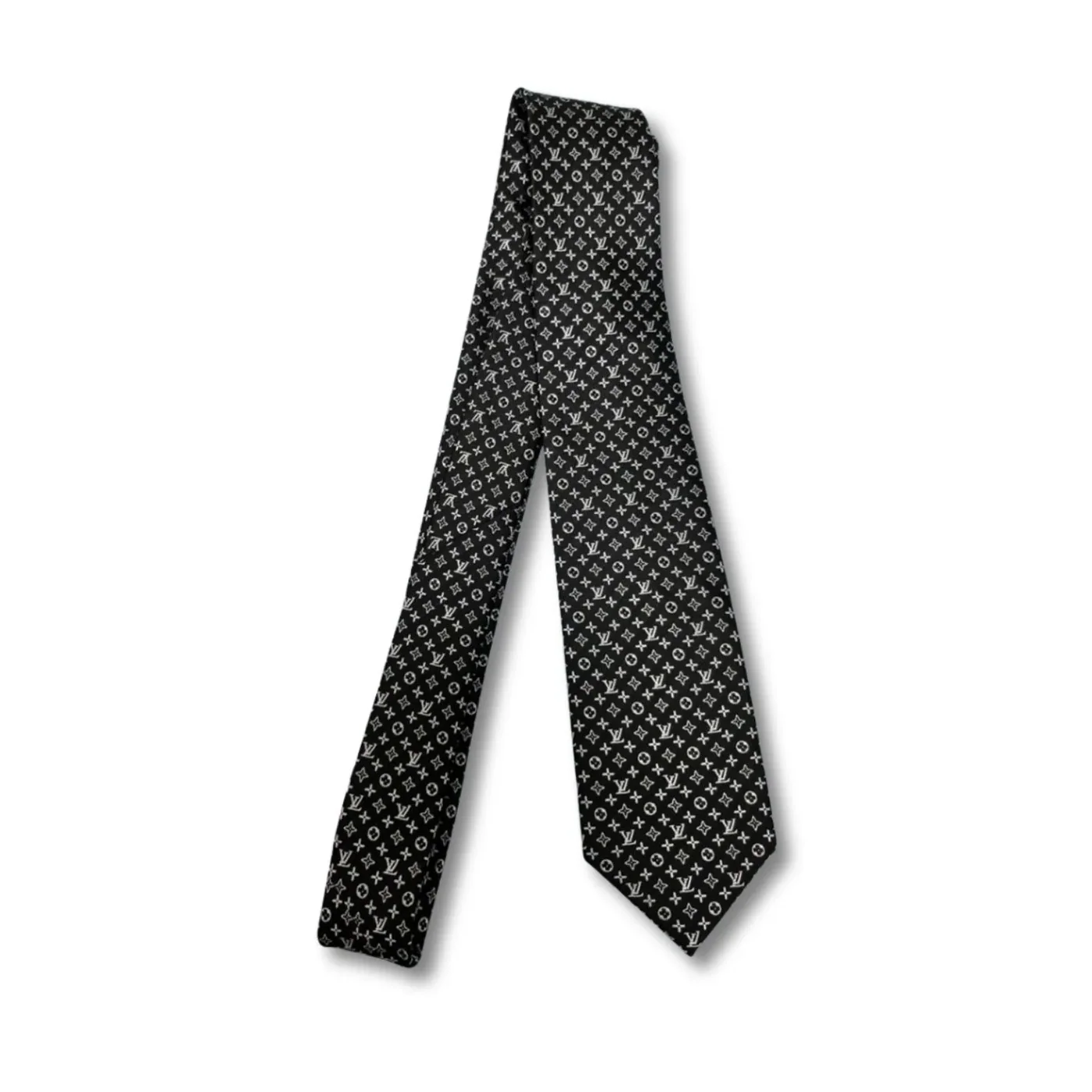 Louis Vuitton Monogram Classic Tie Black LV for Men Louis Vuitton Monogram Classic Tie Black LV for Men