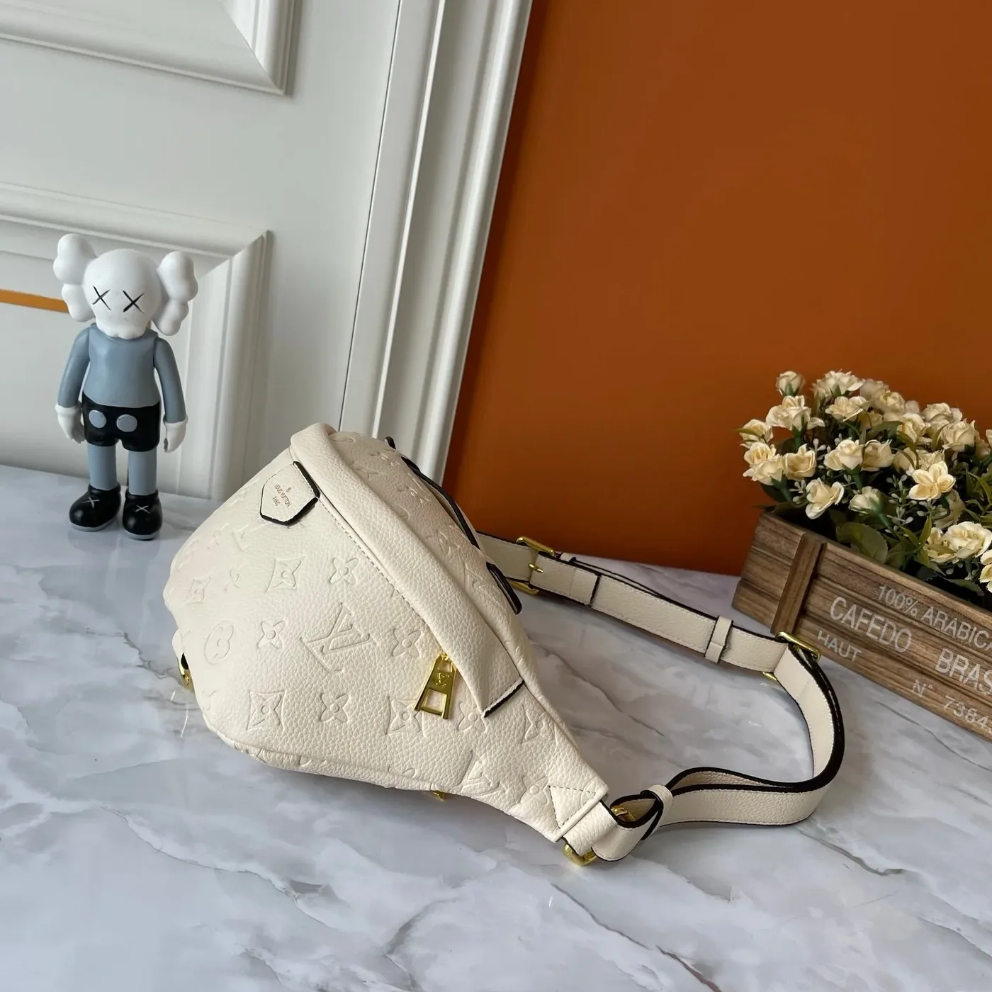 Louis Vuitton Bumbag / Cream Monogram Empreinte Gold Hardware