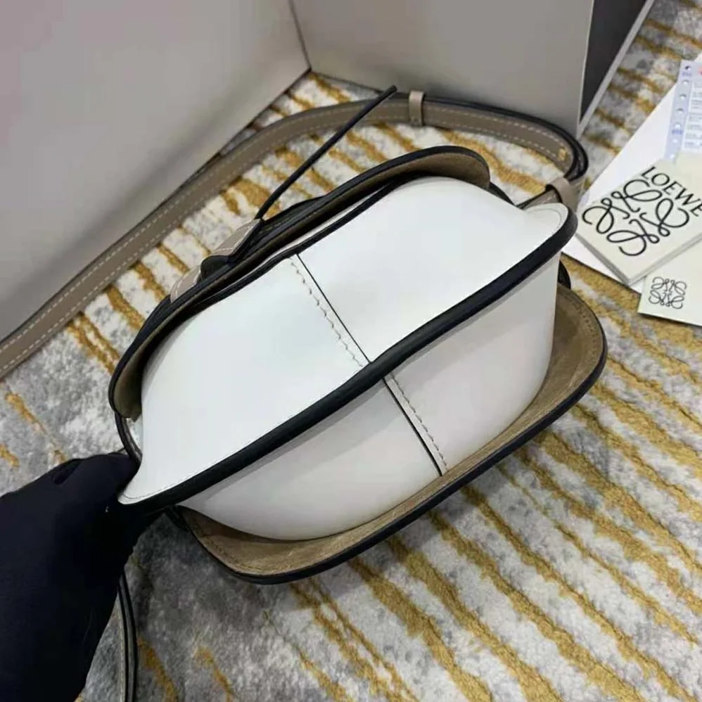 Loewe Small Gate Bag in Soft Calfskin for Women in Green