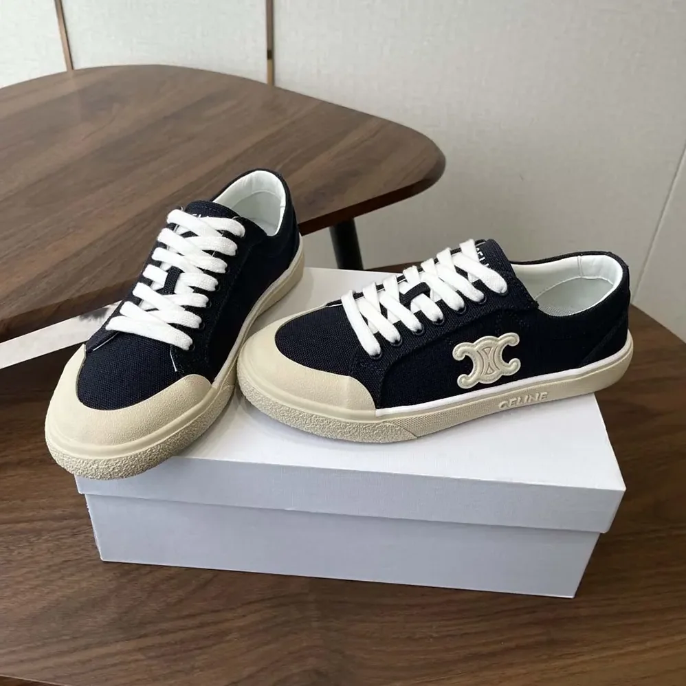 Celine Alan Sneaker With Triomphe in Canvas for Unisex Celine Alan Sneaker With Triomphe in Canvas for Unisex