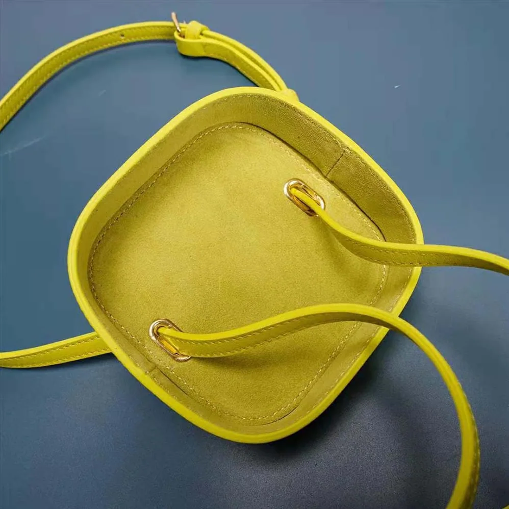 Celine Small Box Cuir Triomphe in Smooth Calfskin for Women in Yellow