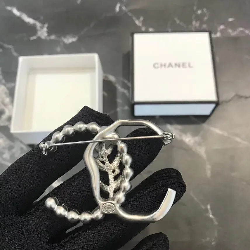 Chanel Brooch Jewelry Sliver Hardware