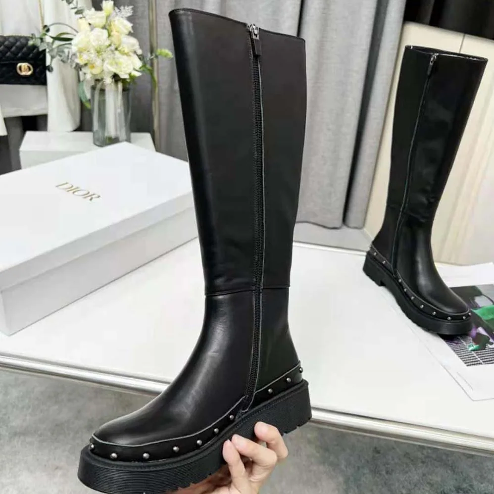 Dior Diorquake Boot Black Calfskin for Women