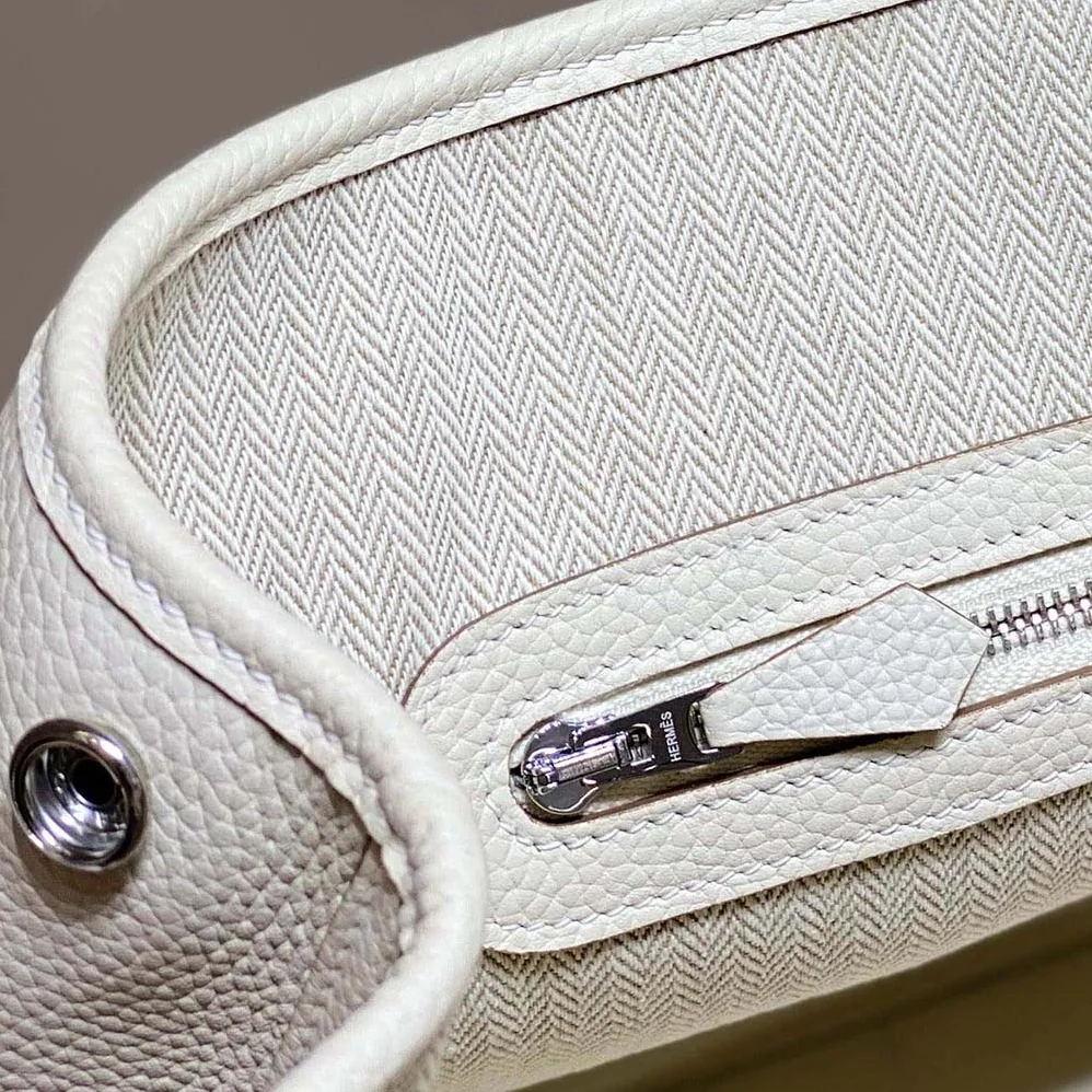 Hermes Garden Party 30 Voyage Bag for Unisex in White