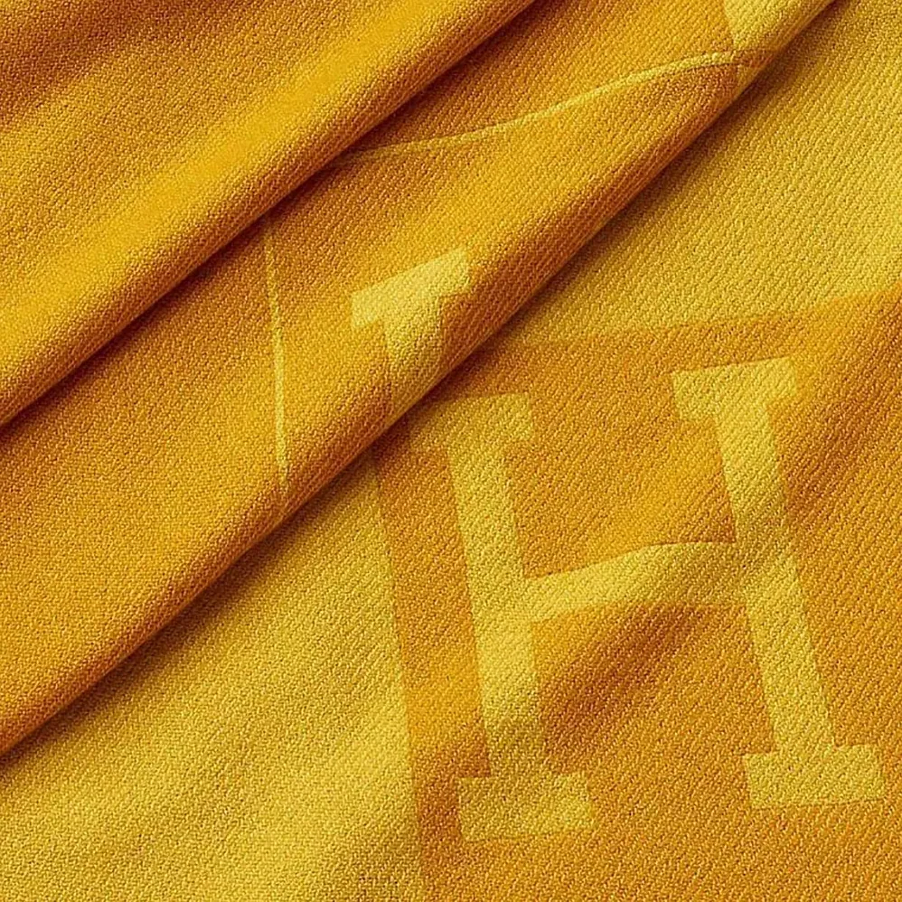 Hermes Avalon Spring Blanket in Woven Cashmere for Unisex